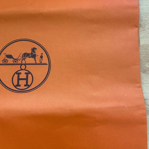 Hermes Paper Shopping Bag - orange large (18.5" x 16.5" x 6.75") [M] - Picture 6 of 6